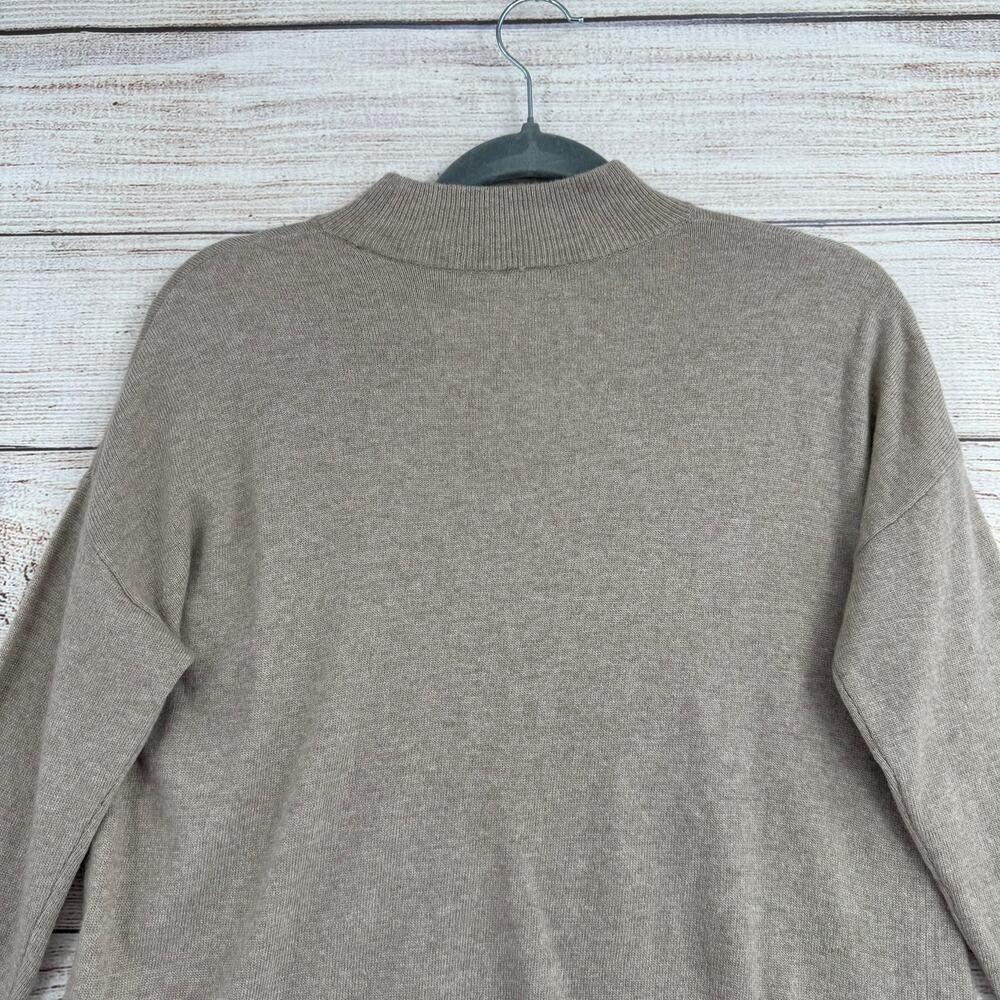 Madewell Ashbury Mockneck Sweater Womens XXS Beige Merino Wool Alpaca NEW - Picture 4 of 14
